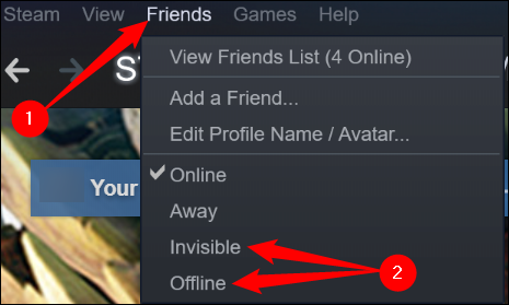 click-friends-then-select-invisible-or-offline
