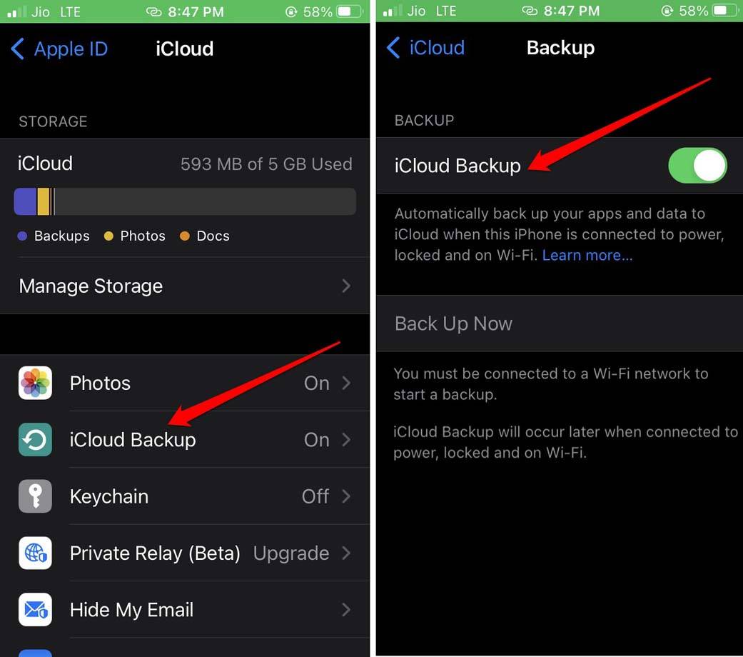 icloud-backup-enable