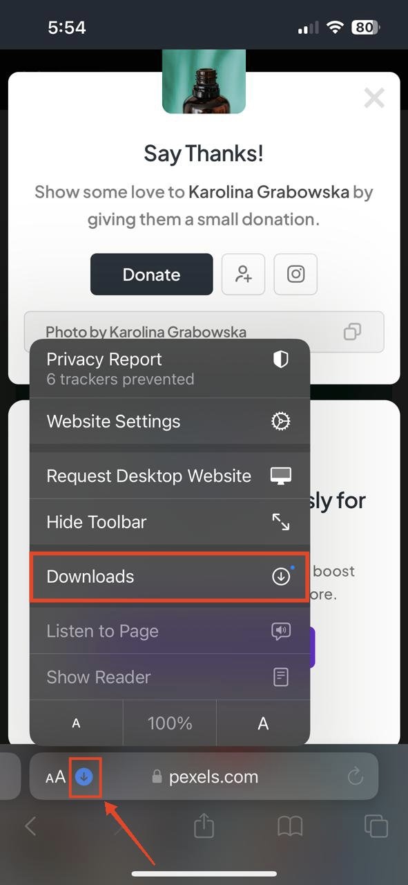 tap-on-downloads