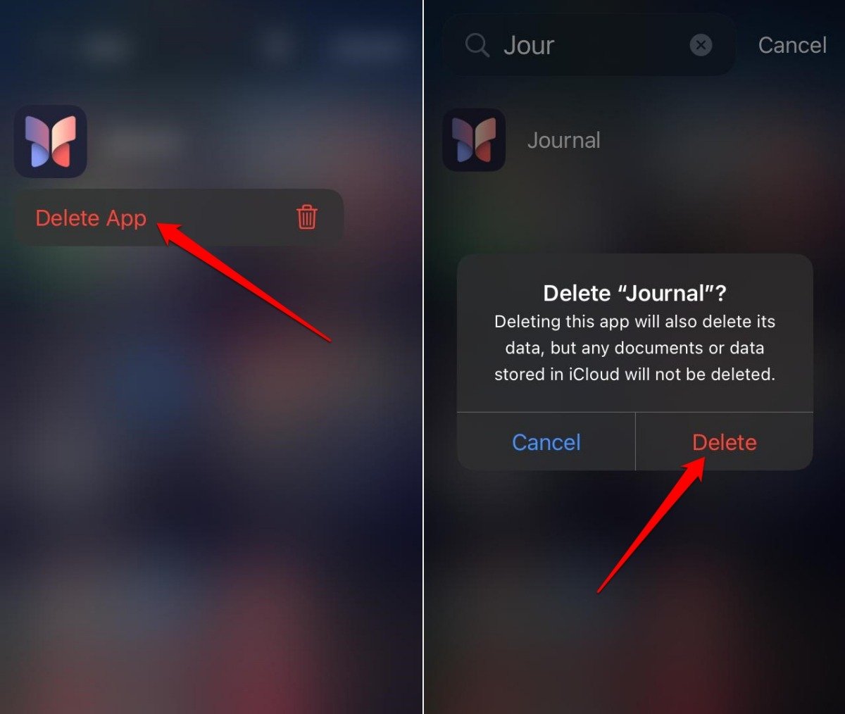 uninstall-journal-app-on-iphone