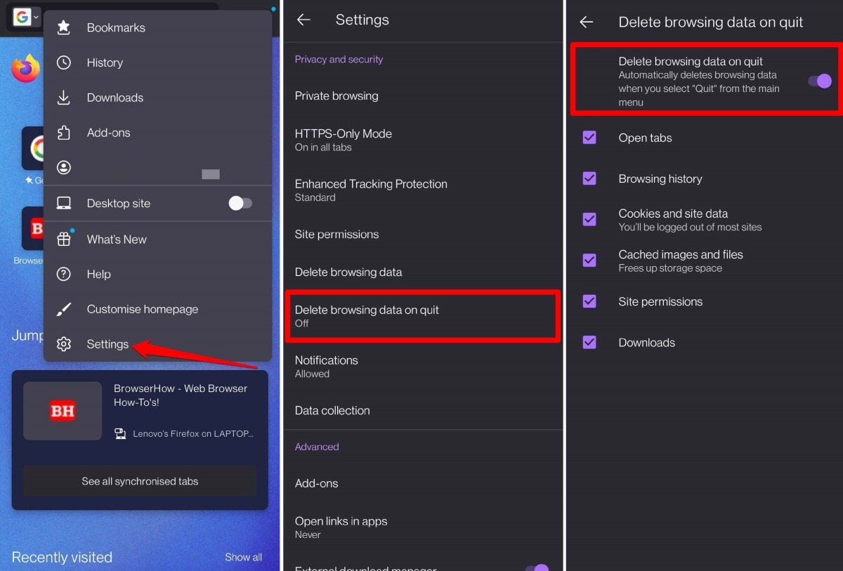 delete-search-history-on-firefox-android-upon-quit