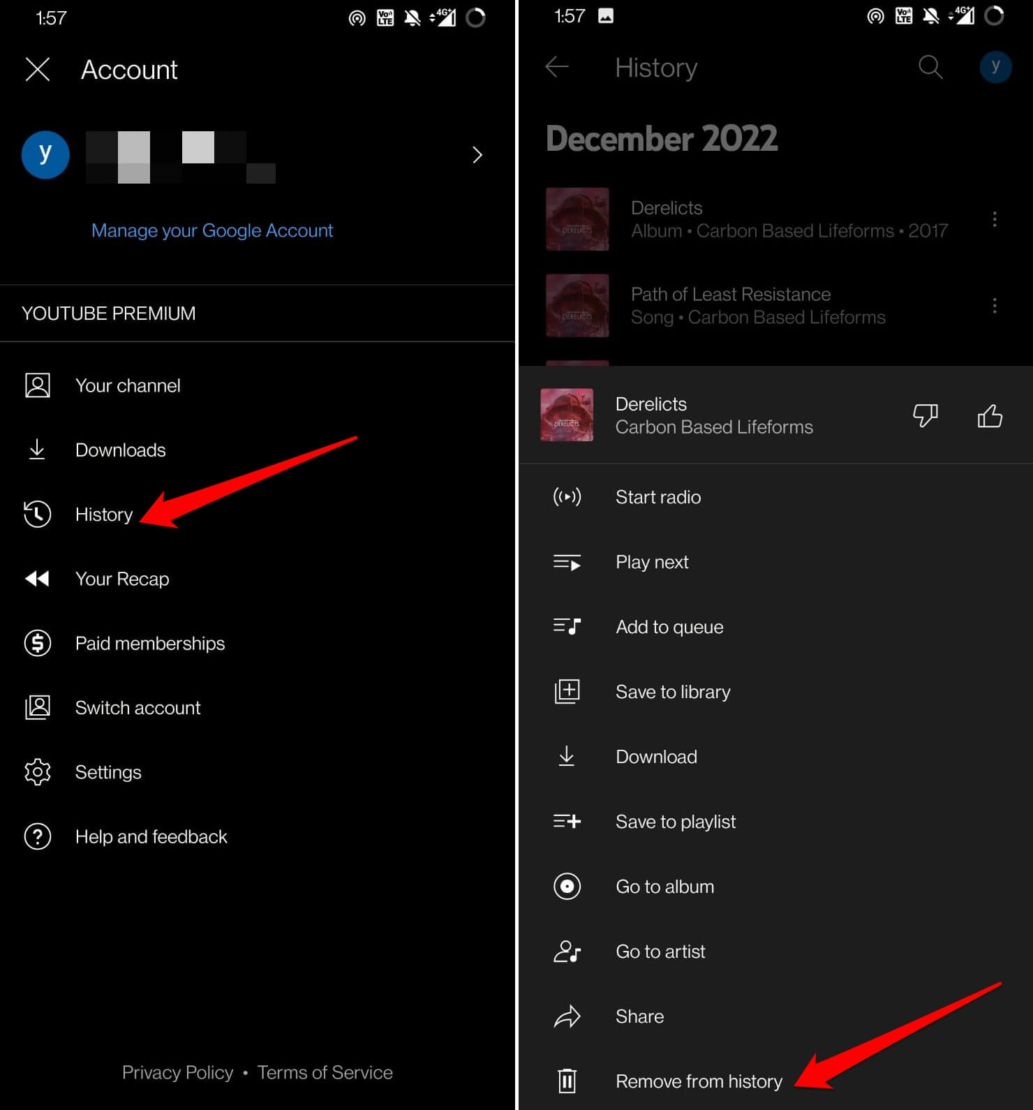remove-a-song-from-youtube-music-app-history-on-app