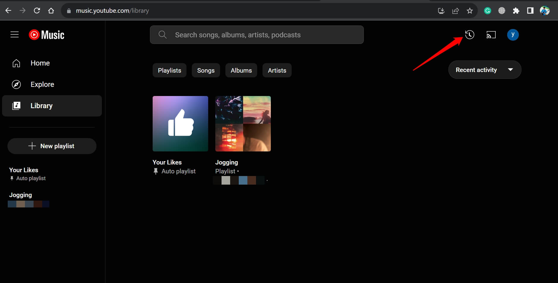 youtube-music-for-web-history