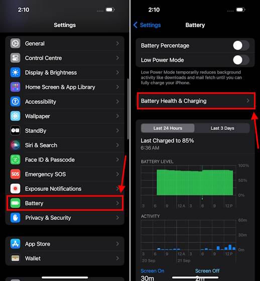 open-battery-section-in-iphone-settings open-battery-section-in-iphone-settings