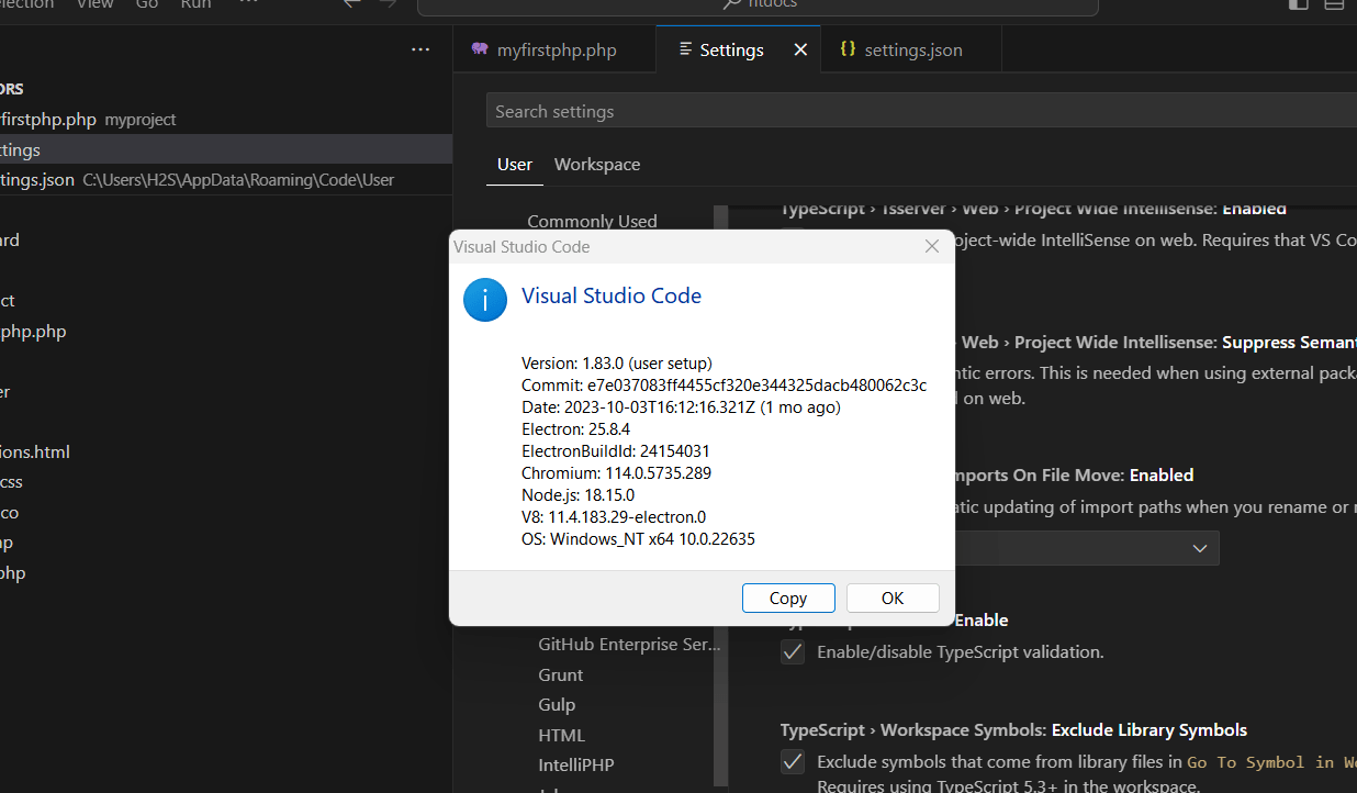 cehck-visual-code-studio-version cehck-visual-code-studio-version