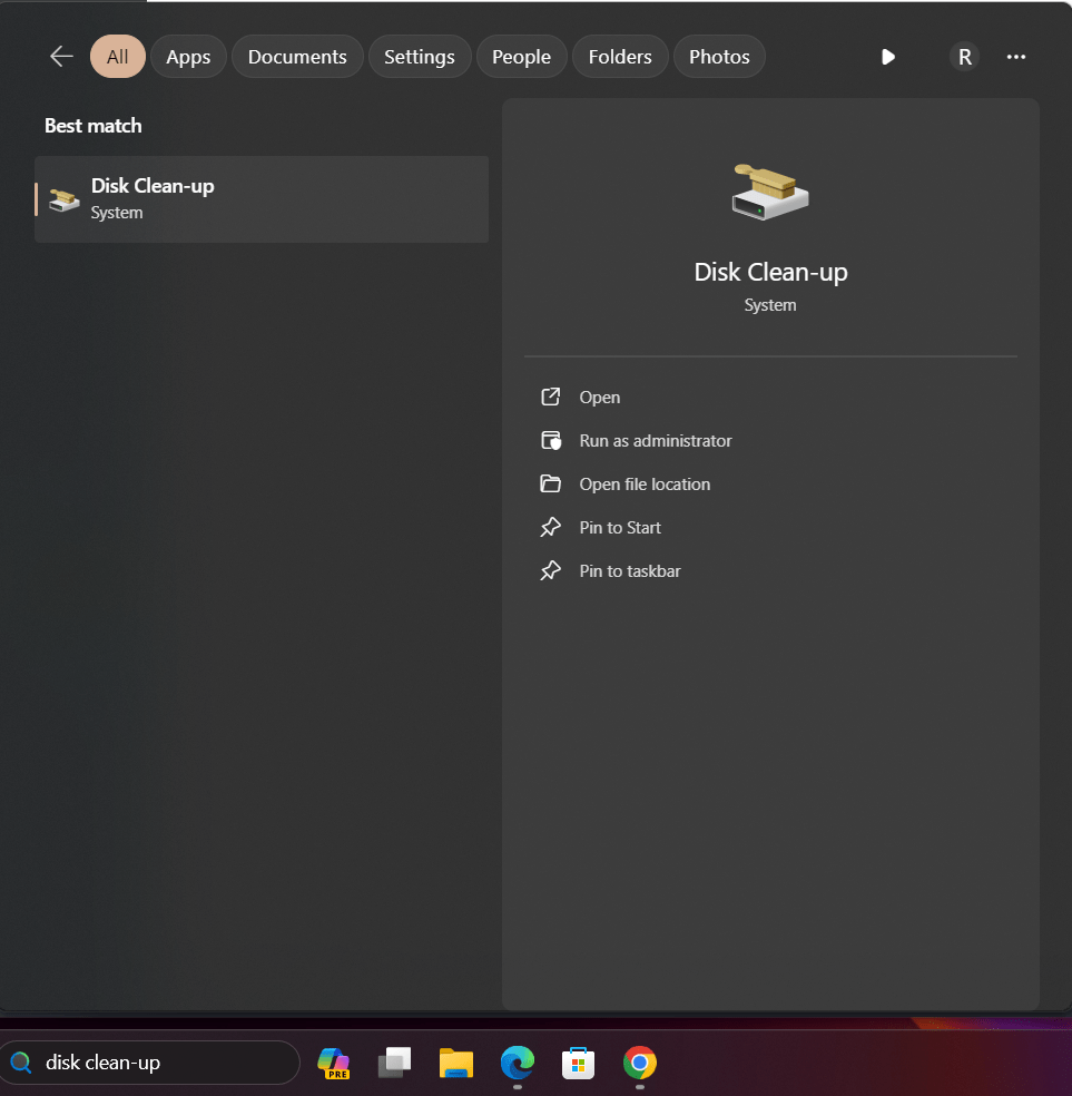 open-disk-clean-up-on-windows open-disk-clean-up-on-windows